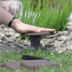 Tuinafboording Kunststof Bruin - 380 Cm -Tuingereedschap Winkel 1523813558 4 600