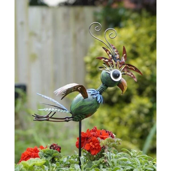 Papegaai Twirly Op Pin - Metaal 3 Papegaai Twirly Op Pin - Metaal