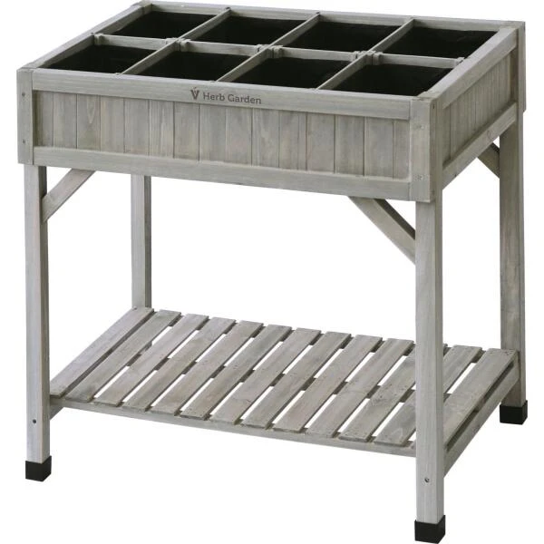 Vegtrug Kruidentafel 58 × 78 × 80 Cm - Grijs 3 Vegtrug Kruidentafel 58 × 78 × 80 Cm - Grijs