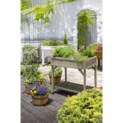 Vegtrug Kruidentafel 58 × 78 × 80 Cm - Grijs 7 Vegtrug Kruidentafel 58 × 78 × 80 Cm - Grijs -Tuingereedschap Winkel 1540756750 1 600