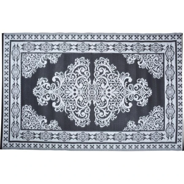 ESSCHERT DESIGN Tuintapijt Perzisch Zwart/wit 180 × 120cm 5 ESSCHERT DESIGN Tuintapijt Perzisch Zwart/wit 180 × 120cm - Afbeelding 3