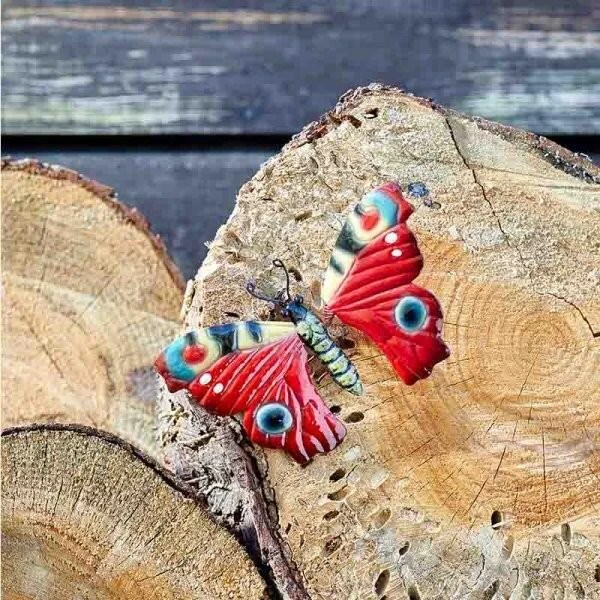 Vlinder Dagpauwoog 19 Cm Muurdeco 4 Vlinder Dagpauwoog 19 Cm Muurdeco - Afbeelding 2