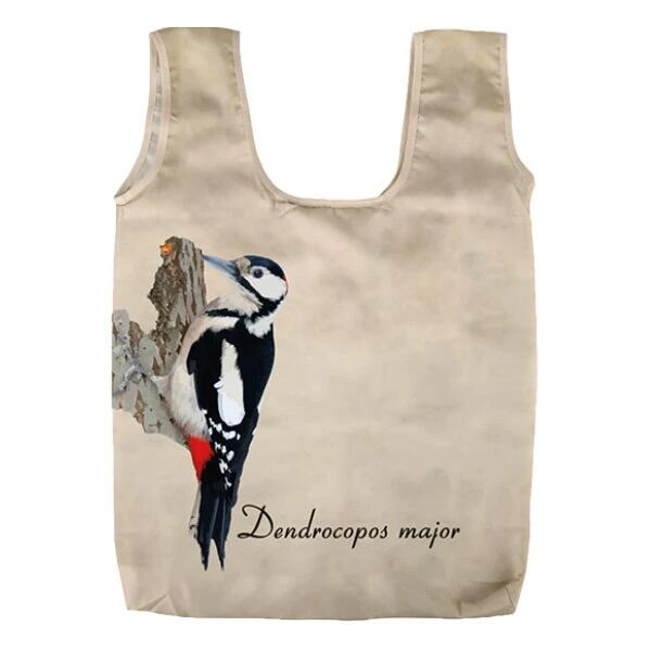 ESSCHERT DESIGN Opvouwbare Tas Vogelprint 3 ESSCHERT DESIGN Opvouwbare Tas Vogelprint