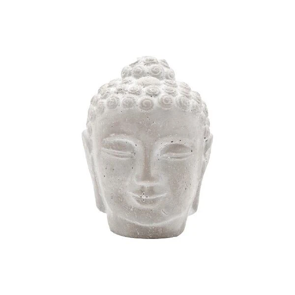 Boeddhahoofd Uit Cement - 16 × 16 × 21,5 Cm 3 Boeddhahoofd Uit Cement - 16 × 16 × 21,5 Cm