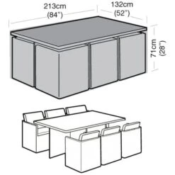 Hoes Voor Tuinmeubelen PE - 213 × 132 × 71 Cm -Tuingereedschap Winkel 1597234077 2 600