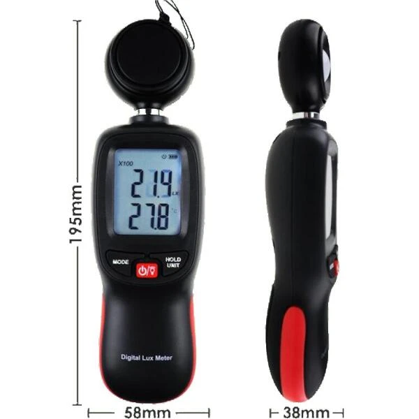Digitale LUX Lichtmeter 4 Digitale LUX Lichtmeter - Afbeelding 2