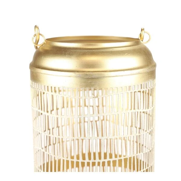 Lantaarn Rechthoekjesmotief - 26 × 15 Cm 4 Lantaarn Rechthoekjesmotief - 26 × 15 Cm - Afbeelding 2