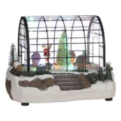 Kersttafereel Greenhouse Santa - 22 × 18 × 15.5 Cm