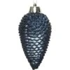 Dennenappels 8 Cm - Nachtblauw - Set Van 6 Stuks