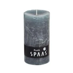 Rustieke Cilinderkaars Grijs - 60 Uren