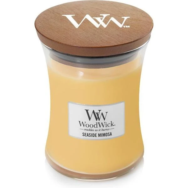 WoodWick Medium Candle - Seaside Mimosa 3 WoodWick Medium Candle - Seaside Mimosa