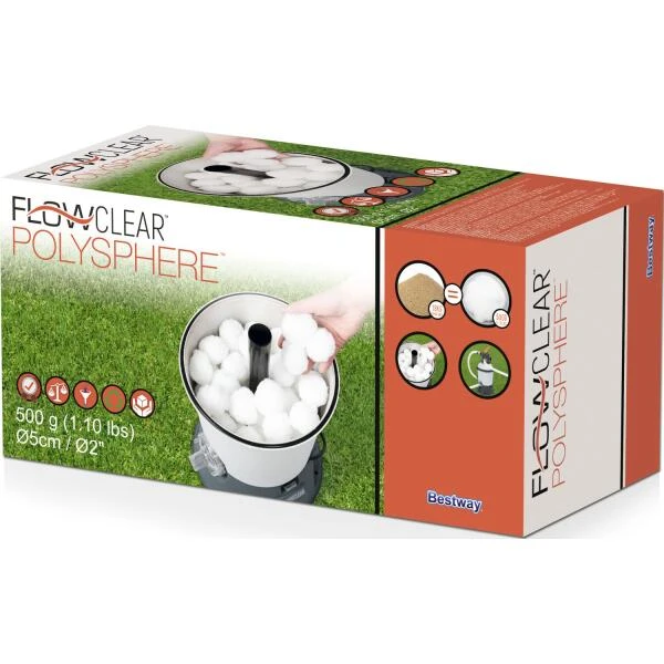 Bestway Flowclear Polysphere Filterballen - 500 G 3 Bestway Flowclear Polysphere Filterballen - 500 G