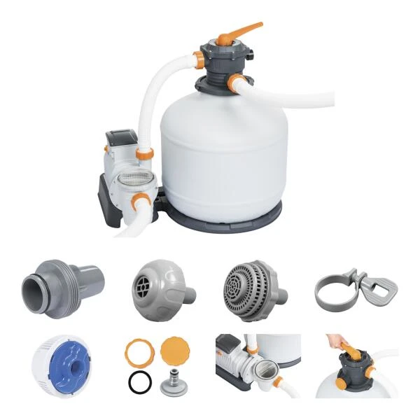 Bestway Zandfilter 11,3 M³/u 4 Bestway Zandfilter 11,3 M³/u - Afbeelding 2