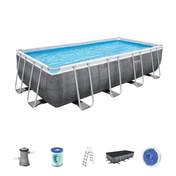 Bestway Power Steel Compleet Framepool 4,88 × 2,44 × 1,22 M 3 Bestway Power Steel Compleet Framepool 4,88 × 2,44 × 1,22 M
