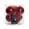 Kerstballen Glas Ø 8 Cm - Kerstrood - Set Van 6 Stuks 1 Kerstballen Glas Ø 8 Cm - Kerstrood - Set Van 6 Stuks -Tuingereedschap Winkel 1660207817 1 600