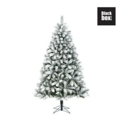 Kunststof Kerstboom Chandler Frosted Black Box - 230 Cm