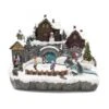 Kerstdorp Met Schaatspiste - 33 × 26 × 24,5 Cm