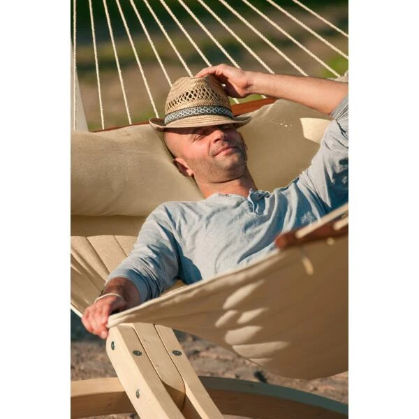 LA SIESTA Hangmat Alabama Kingsize Outdoor - Vanille 5 LA SIESTA Hangmat Alabama Kingsize Outdoor - Vanille - Afbeelding 3