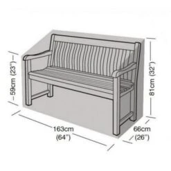 Hoes Voor Tuinbank Driezit - 163 × 66 × 59/81 Cm