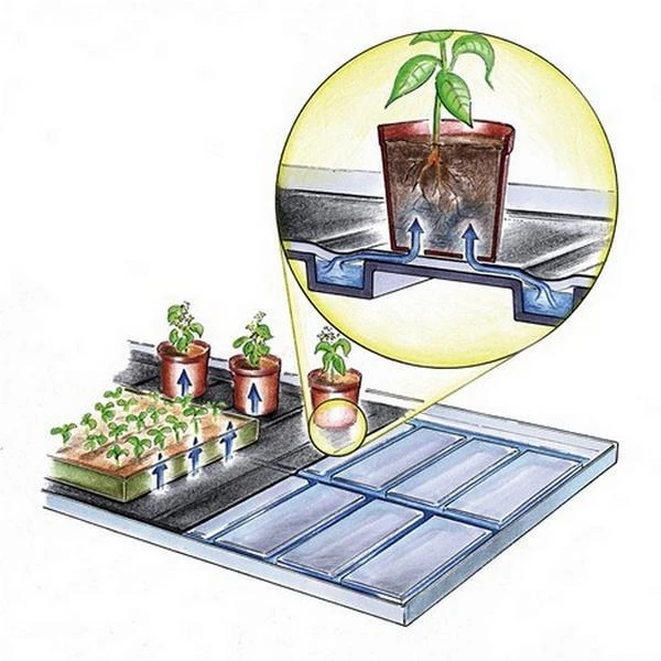 Bewateringstrays Met Vloeidoek - Set Van 2 Stuks 4 Bewateringstrays Met Vloeidoek - Set Van 2 Stuks - Afbeelding 2