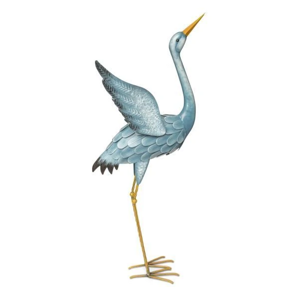 Blauwe Reiger In Metaal - Tuinbeeld 4 Blauwe Reiger In Metaal - Tuinbeeld - Afbeelding 2