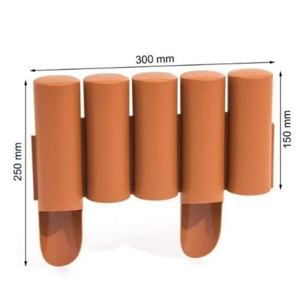Borderrand Palissade Terracotta - 240 Cm 4 Borderrand Palissade Terracotta - 240 Cm - Afbeelding 2