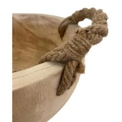 Bowl In Hout Met Jute Handgrepen - Ø 30 × 14 Cm -Tuingereedschap Winkel bowl in hout 30 x 14 cm 1617286238 1 600