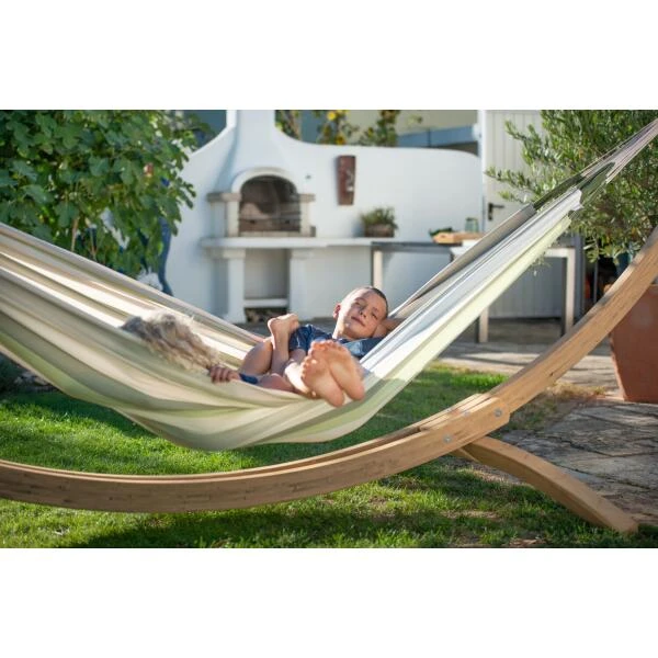 LA SIESTA Tweepersoonshangmat Brisa Outdoor - Ceder 4 LA SIESTA Tweepersoonshangmat Brisa Outdoor - Ceder - Afbeelding 2