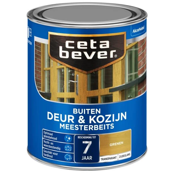 Cetabever Meesterbeits Deur & Kozijn Transparant Zijdeglans, Grenen - 750 Ml 3 Cetabever Meesterbeits Deur & Kozijn Transparant Zijdeglans, Grenen - 750 Ml