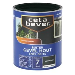 Cetabever Snelbeits Gevel Hout Dekkend, Donkergroen - 750 Ml