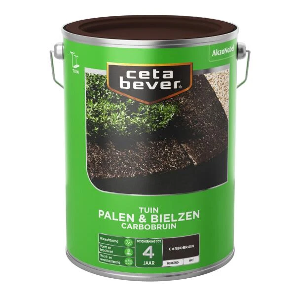 Cetabever Tuinbeits Palen & Bielzen Carbobruin, Carbobruin - 5 L 3 Cetabever Tuinbeits Palen & Bielzen Carbobruin, Carbobruin - 5 L
