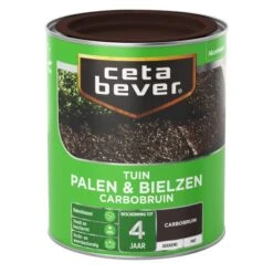 Cetabever Tuinbeits Palen & Bielzen Carbobruin, Carbobruin - 750 Ml