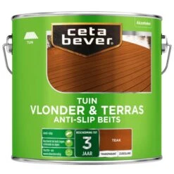 Cetabever Vlonder- & Terrasbeits Anti-slip, Teak - 2,5 L