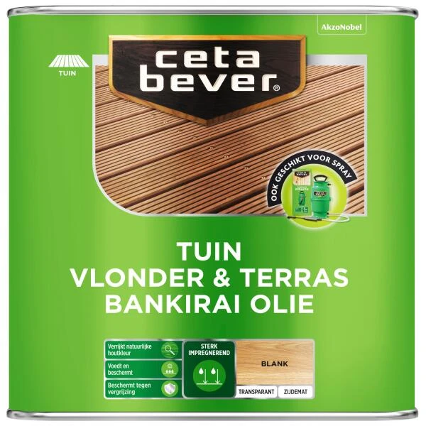 Cetabever Vlonder- & Terrasolie Bankirai UV Proof, Blank - 2,5 L 3 Cetabever Vlonder- & Terrasolie Bankirai UV Proof, Blank - 2,5 L