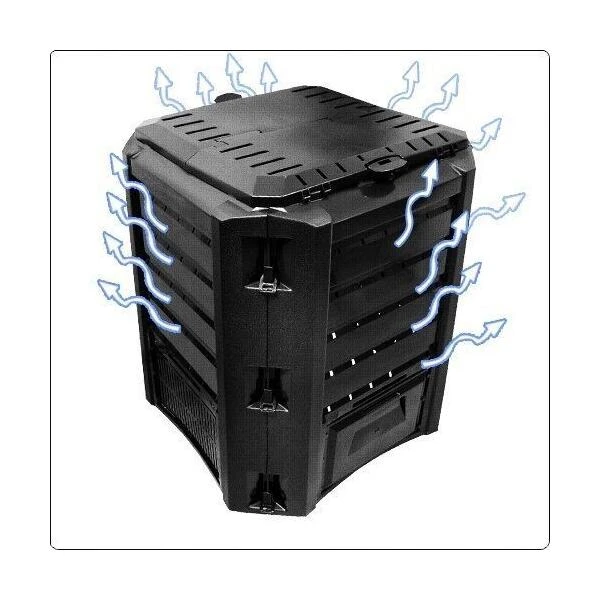 Compostvat Zwart 380 Liter 5 Compostvat Zwart 380 Liter - Afbeelding 3