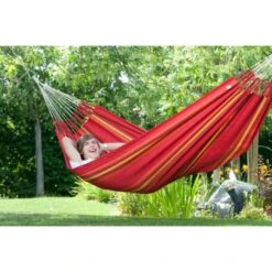 LA SIESTA Tweepersoonshangmat Currambera - Kersenrood 10 LA SIESTA Tweepersoonshangmat Currambera - Kersenrood -Tuingereedschap Winkel currambera cherry cotton double classic hammock 1609770125 265 600