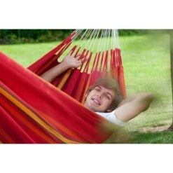 LA SIESTA Tweepersoonshangmat Currambera - Kersenrood 11 LA SIESTA Tweepersoonshangmat Currambera - Kersenrood -Tuingereedschap Winkel currambera cherry cotton double classic hammock 1609770125 266 600