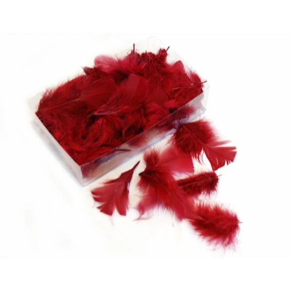 Decoratieve Pluimen - Bordeau 3 Decoratieve Pluimen - Bordeau