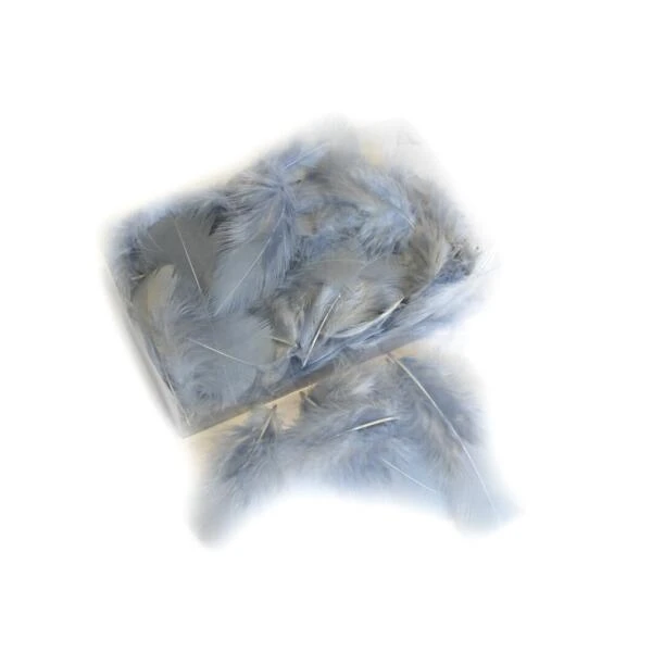 Decoratieve Pluimen - Licht Grijs 3 Decoratieve Pluimen - Licht Grijs