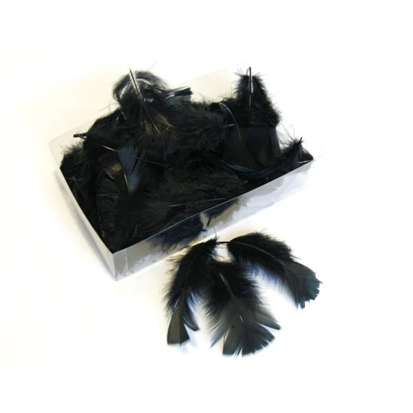 Decoratieve Pluimen - Zwart 3 Decoratieve Pluimen - Zwart