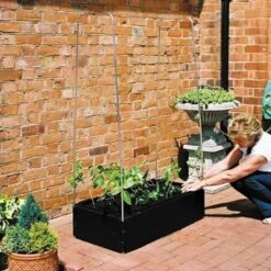 Groeibed 1 × 0,5 M Met Klimframe 9 Groeibed 1 × 0,5 M Met Klimframe -Tuingereedschap Winkel groeibed met frame 1 x 05 m 1484056561 3 600