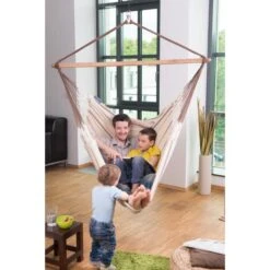 LA SIESTA Hangstoel Habana Kingsize - Nougat -Tuingereedschap Winkel habana nougat organic cotton kingsize hammock chair 1609770145 628 600