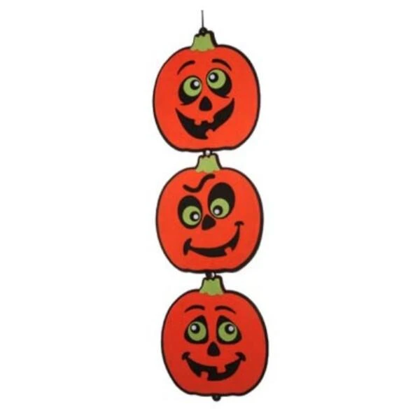 Halloween Hangdeco 3 Pompoenen 3 Halloween Hangdeco 3 Pompoenen