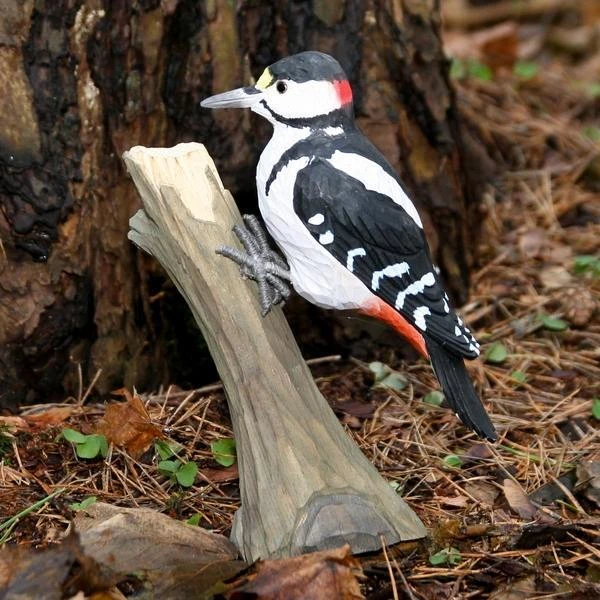 Houten Vogel - Bonte Specht 4 Houten Vogel - Bonte Specht - Afbeelding 2