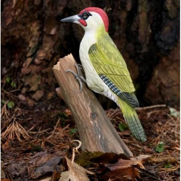 Houten Vogel - Groene Specht 4 Houten Vogel - Groene Specht - Afbeelding 2