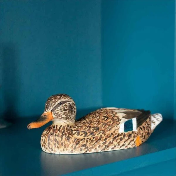 Wilde Eend In Lindenhout - Handgemaakt 4 Wilde Eend In Lindenhout - Handgemaakt - Afbeelding 2