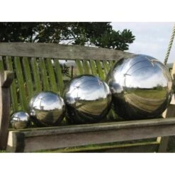 Inox Bollen - Set Van 4 Stuks 9 Inox Bollen - Set Van 4 Stuks -Tuingereedschap Winkel inox bollen 1484053676 3 600