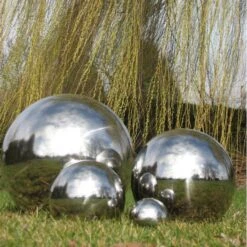 Inox Bollen - Set Van 4 Stuks 10 Inox Bollen - Set Van 4 Stuks -Tuingereedschap Winkel inox bollen 1484053676 4 600