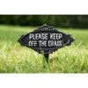 ESSCHERT DESIGN Keep Off The Grass - Tuinprikker Ijzer -Tuingereedschap Winkel keep off the grass tuinprikker 1505467009 2 600