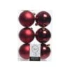Kerstbal Ø 8 Cm - Ossenbloed - Set Van 6 Stuks 2 Kerstbal Ø 8 Cm - Ossenbloed - Set Van 6 Stuks -Tuingereedschap Winkel kerstbal plastic glansmat 1602067257 44 600